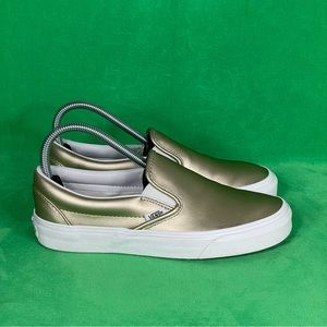Vans Classic Slip On Women’s Shoes Gold Size 7